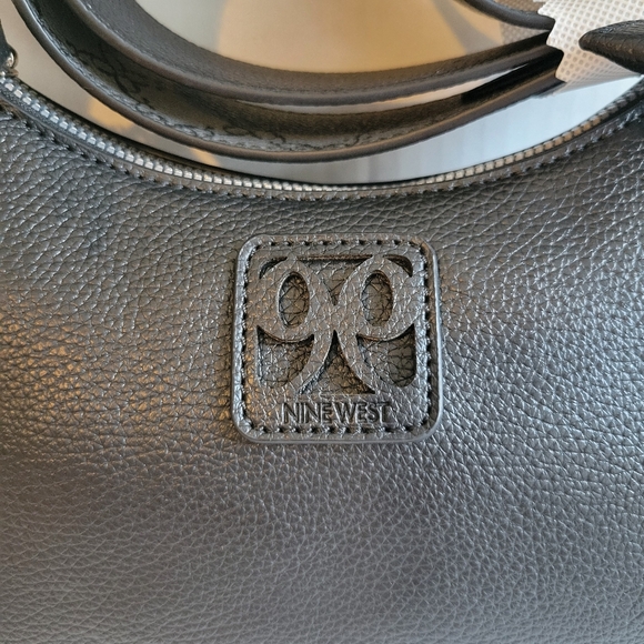 Nine West Black Cindi Top Zip Crossbody Bag - Picture 2 of 11